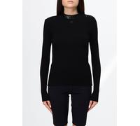 COURRÈGES Slim Fit Long-Sleeved Ribbed Sweater in Viscose Jersey - Size: M - female