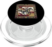 Course Hippique Art Deco Horse Racing Jockey PopSockets PopGrip for MagSafe