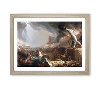 Course Of The Empire Destruction By Thomas Cole Classic Painting Framed Print | A2 Oak Framed Wall Art | Ready to Hang | Classic Historical Picture | Living Room Bedroom Lounge Office