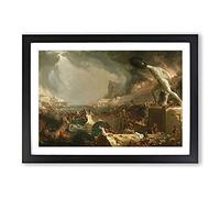 Course of The Empire Destruction by Thomas Cole Framed Print Black A2