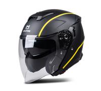 Course Urban Open Face Helmet Matt Black/YellowXS Matt Black,Yellow