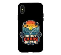 Court Chaos Club - Funny Padel Pun Case for iPhone X/XS