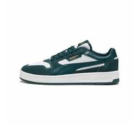 PUMA Unisex Court Classic Street SD Sneaker, White-Green Terrain, 5.5 UK