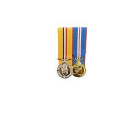 Court Mounted Miniature Medal Set, Iraq Op Telic & Golden Jubilee medal