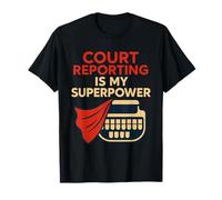 Court Reporter Stenographer Stenotype Legal Transcript Humor T-Shirt