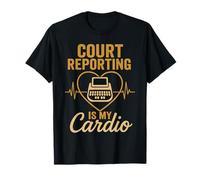 Court Reporter Stenographer Stenotype Legal Transcript Humor T-Shirt