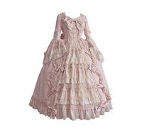 Court Rococo Baroque Marie Antoinette Ball Dresses 18th Century Victorian Dress Ball Gowns Royal Women Costume Women's Rococo Dress Medieval Vintage Victorian Style Long Sleeve Dress Costume