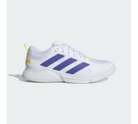 adidas Men's Court Team Bounce 2.0 Shoes, FTWR White/Solar Purple/Solar Lemon, 9.5 UK
