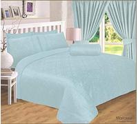 Courtaulds Fabrics Double Bed Marrakesh Duck Egg Luxury Jacquard Damask Duvet Cover Bedding Set 4 Pillowcases