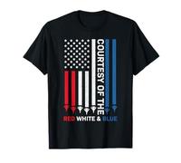 Courtesy Of The Red White And Blue Vintage America US Flag T-Shirt