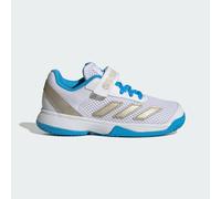 adidas Unisex Kids Courtflash Kids Comfort Closure Tennis Shoes, FTWR White/Cyber met./Lucid Aquamarine, 11.5 UK Child