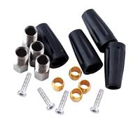 Courtieyeardceastea 16 Pieces Bicycle Hydraulic Brake Hose Olive/Bushing Inserts Screw Caps Set BH90