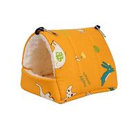 Courtieyeardceastea Soft Hamster Hammock Bed Sleeping Hamster DEN Hanging for Chinilla Rat yellow 11 x 9 x 15cm