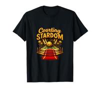 Courting Stardom Pickleball Retro Marquee Design T-Shirt