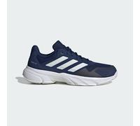 adidas Men's Courtjam Control 3 Tennis Shoes, Dark Blue/Zero met./FTWR White, 9.5 UK