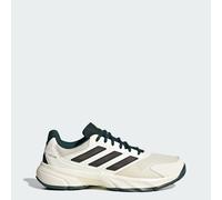 adidas Men's Courtjam Control 3 Tennis Shoes, White/Silver Metallic/Aurora Ivy, 10 UK