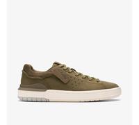 Clarks Men's Courtlite2 Run Sneaker, Olive Nubuck, 8 UK