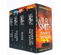 Courtney Family Novels Series Books 5 - 8 Collection Set by Wilbur Smith (Power of the Sword, Rage, A Time to Die & Golden Fox)