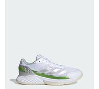 adidas Women's Courtquick W Padel Shoes, Cloud White/Silver Metallic/Lucid Lemon, 8 UK