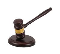 Courtroom Gavel Set - Auction Hammer Justice Mallet Meeting Graduation