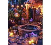 Courtyard 1500 Piece Jigsaw Puzzles for Adults, Colourful, Challenging & Brainteasing Adult puzzles 1500 Pieces Pebbles Well, Fun jigsaws for The Whole Family 34x22 inch
