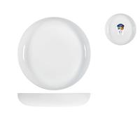 Couscous Plate Friends White, 25cm, Opal Glass