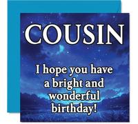 Cousin Birthday Card, Magical Night Sky