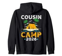 Cousin Camp 2026 Summer Vacation Family Trip Camping Zip Hoodie