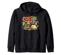 Cousin Camp Crew 2026 Making Memories Family Vacation Zip Hoodie