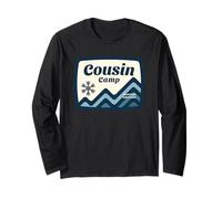 Cousin Camp Winter Edition Fun Snowflake Mountain Graphic Long Sleeve T-Shirt