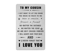 Cousin Card - Female Male Cousin Birthday Gifts - Cousin Easter Wedding Graduation Gift for Women Men