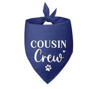 Cousin Crew Dog Bandana Baby Announcement Dog Bandana Blue Dog Bandana Funny Cute Dog Bandana Photo Prop Pet Scarf Accessories for Pet Dog Lovers Gifts