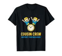 Cousin Crew Instant Fun Timer Cartoon Design T-Shirt