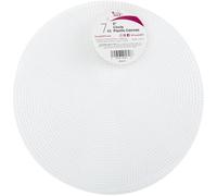 Cousin DIY 7 Count Plastic Stitching Canvas, 9" Round, White