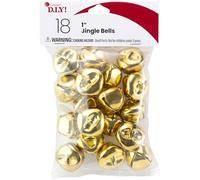Cousin DIY Gold 1 inch Jingle Bells, 18 Pack
