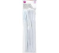 Cousin DIY White Chenille Pipe Cleaners, 3mm x 12 inch, 100 Pack