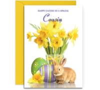Cousin Easter Card - Medium Sized Card (A5 Size -148mm x 210mm) with Envelope