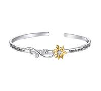 Cousin Gifts Cousins by Blood Sisters by Heart Friends by Choice Sunflower Bracelet Cousin Jewelry Gift for Cousin BBF Best Friend (Cousins by- Sunflower)