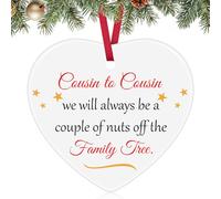 Cousin Gifts for Women Christmas Ornament Cousin Birthday Gift Cousins Ceramic Ornament Keepsake Graduation Gift Christmas Tree Decoration Best Cousins Gifts Ideas