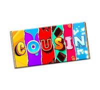 Cousin Novelty Chocolate Bar Wrapper Lovely Gift present for Birthday Christmas Wedding Marriage (#1195) (with chocolate bar)