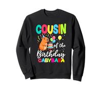 Cousin Of The Birthday Capybara Girl Bday Party Family Sweatshirt