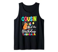 Cousin of The Birthday Capybara Girl Bday Party Family Tank Top