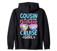 Cousin Of The Birthday Cruise Girl Vacation Celebration Zip Hoodie
