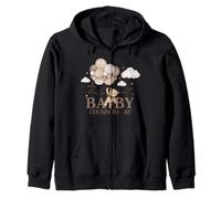 Cousin We Can Bearly Wait Baby Shower Bear Family Matching Zip Hoodie