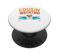 Cousin Weekend Powered By Alpacas Funny Animal Lovers PopSockets Adhesive PopGrip