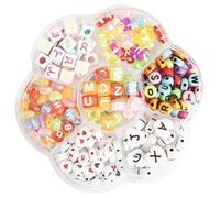 CousinDIY Flower-Shaped Alphabet Bead Mix-Multicolor
