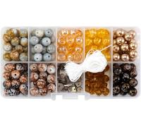 CousinDIY Mosaic Bracelet Kit with Storage Box - Makes 8 Bracelets, 200 Pieces, Champagne Toast