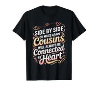 Cousins Close At Heart Near Or Far Value Graphic T-Shirt, Men, Black, M