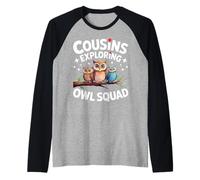 Cousins Exploring Owl Squad Cute Family Trip Raglan Baseball Tee