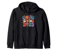 Cousins Giving 2025 Thanksgiving Matching Group Kids Zip Hoodie